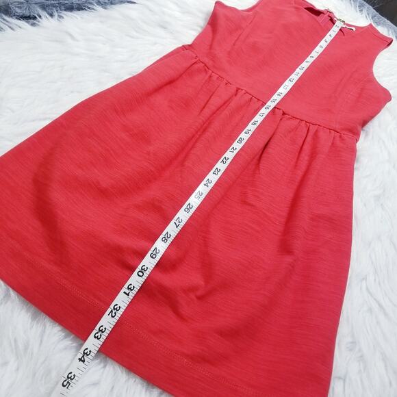 Madewell Pleated Red Dress w/ side pockets - Picture 9 of 11